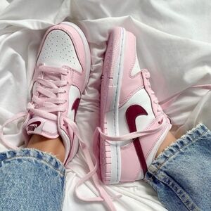 Nike Dunk Low Pink Foam White Dark Beetroot